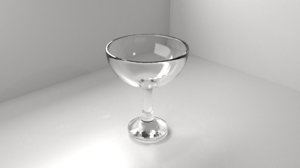 glass food bowl 3D model
