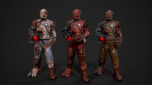 character cyber monsters 3D model