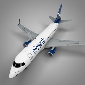 airnorth embraer170 l425 3D model