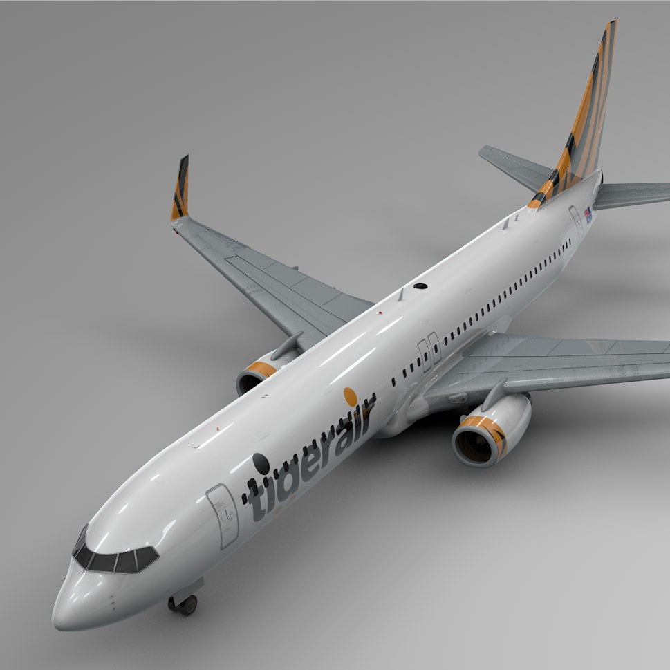 Tigerair Boeing 737-800 L441 3d Model - Turbosquid 1477807