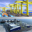 port sea refinery 3D