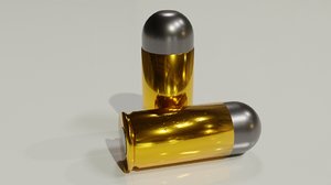 3D pistol bullet
