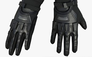 3D gloves sci fi model