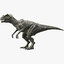 3D v-ray rigged allosaurus model