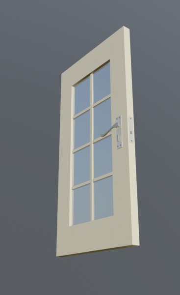 Glass Door 3d Turbosquid 1478332
