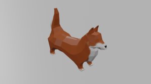 dog animal mammal 3D model