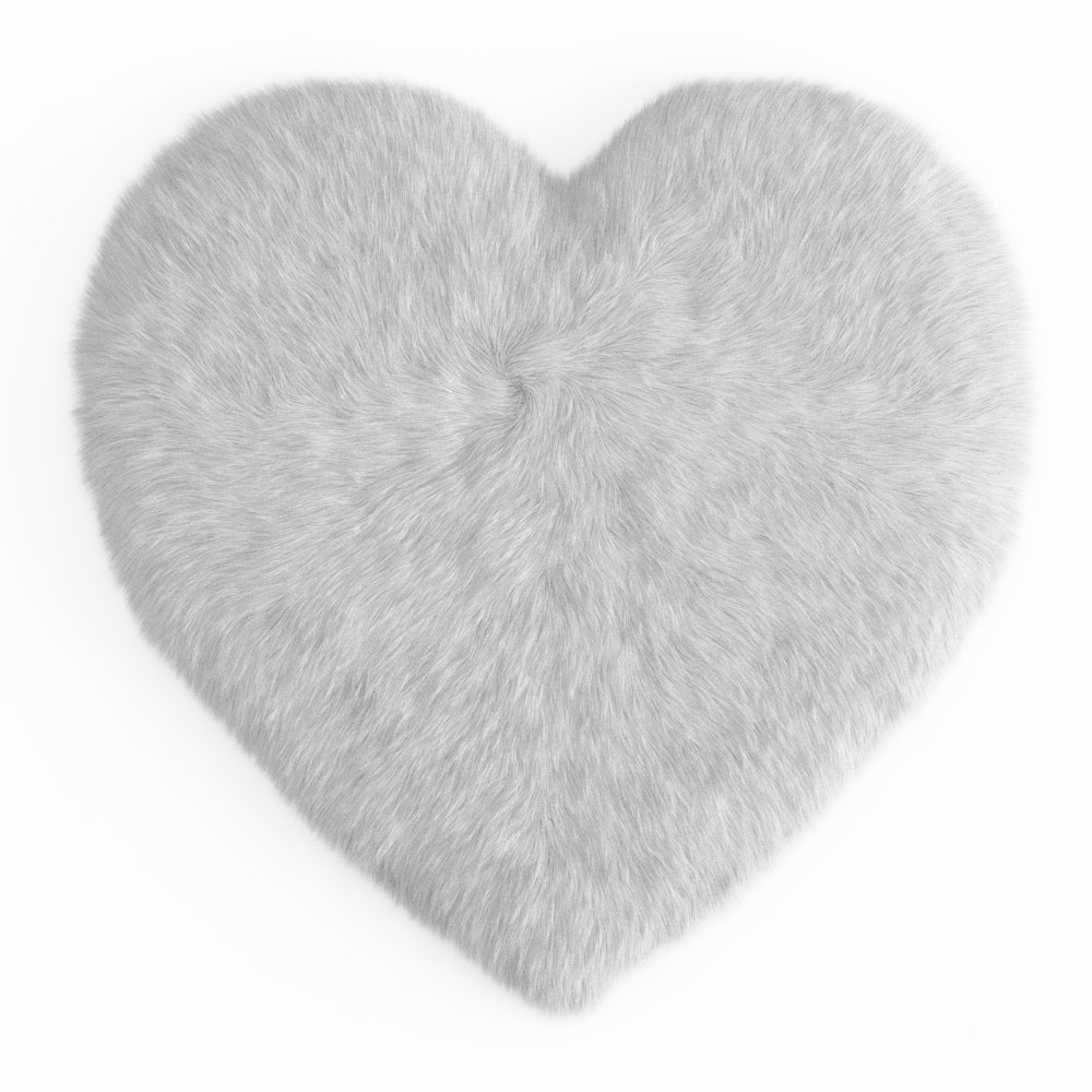 Wool sheepskin heart shaped 3D model - TurboSquid 1478718