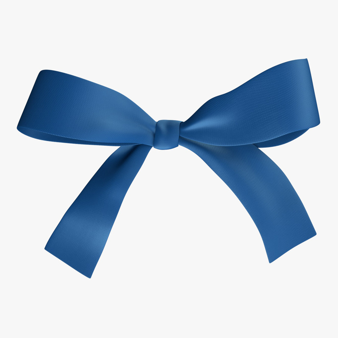 Ribbon bow untie model - TurboSquid 1478965