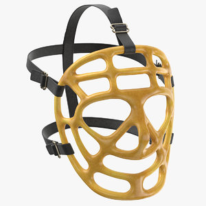 3D model ice hockey goalie mask