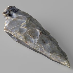 3D stone spear