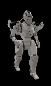 3D humanoid robot character