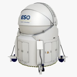 large telescope 3D model
