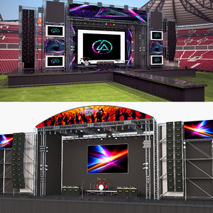 3D model concert stages 2