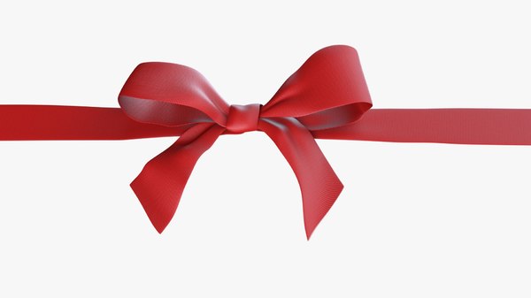 Ribbon Bow Unwrap Animation 3d Model Turbosquid