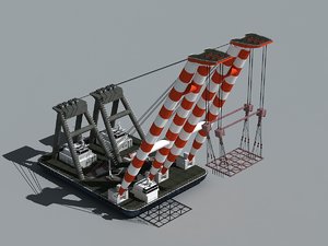 floating crane 3D model