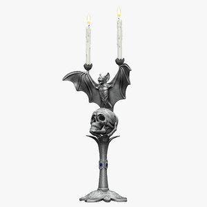 3D gothic candlestick