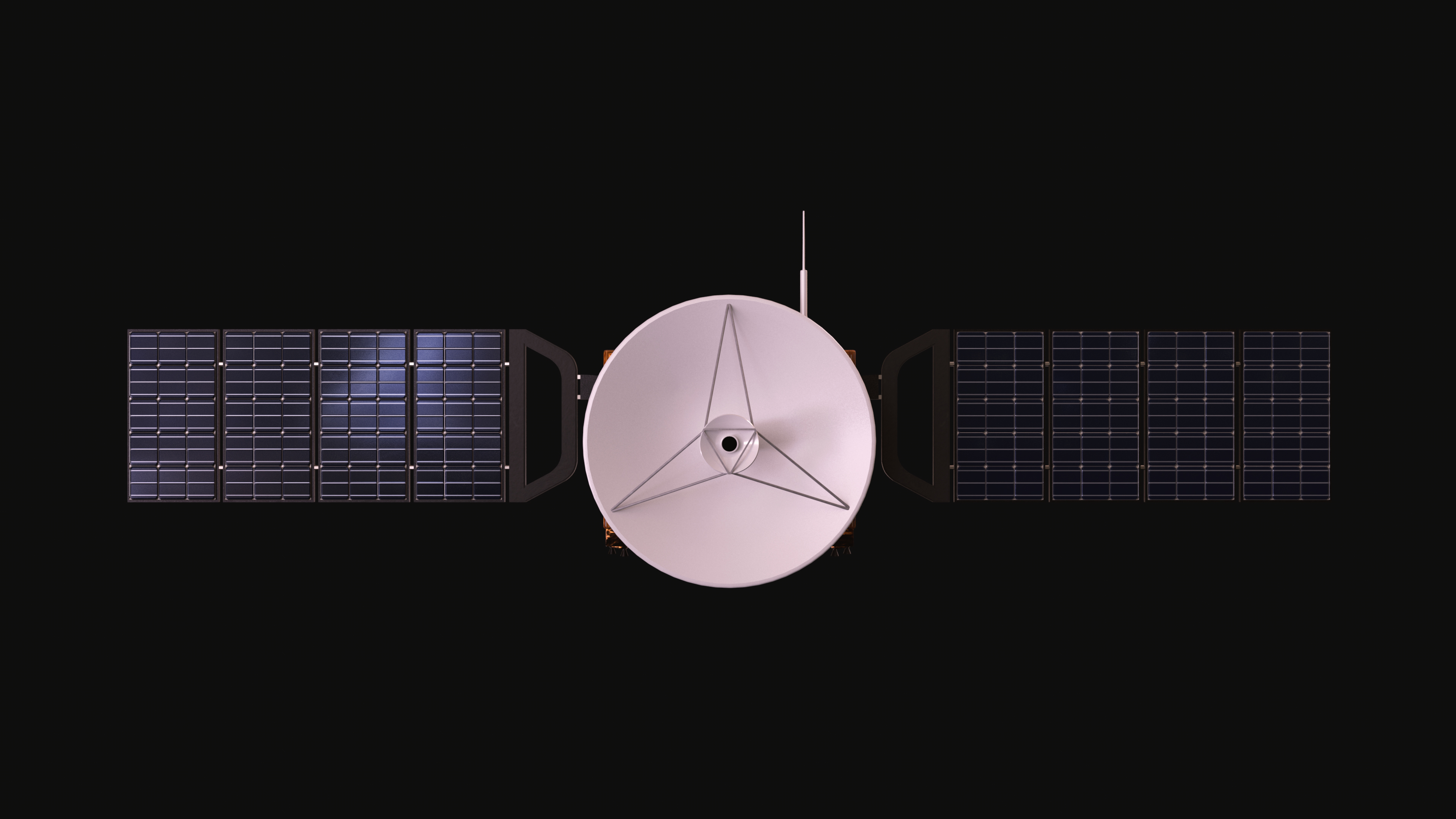 轨道太空卫星3d模型