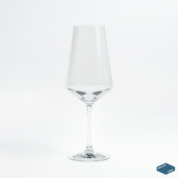 Crystalline zara home wine glass 3D TurboSquid 1479768