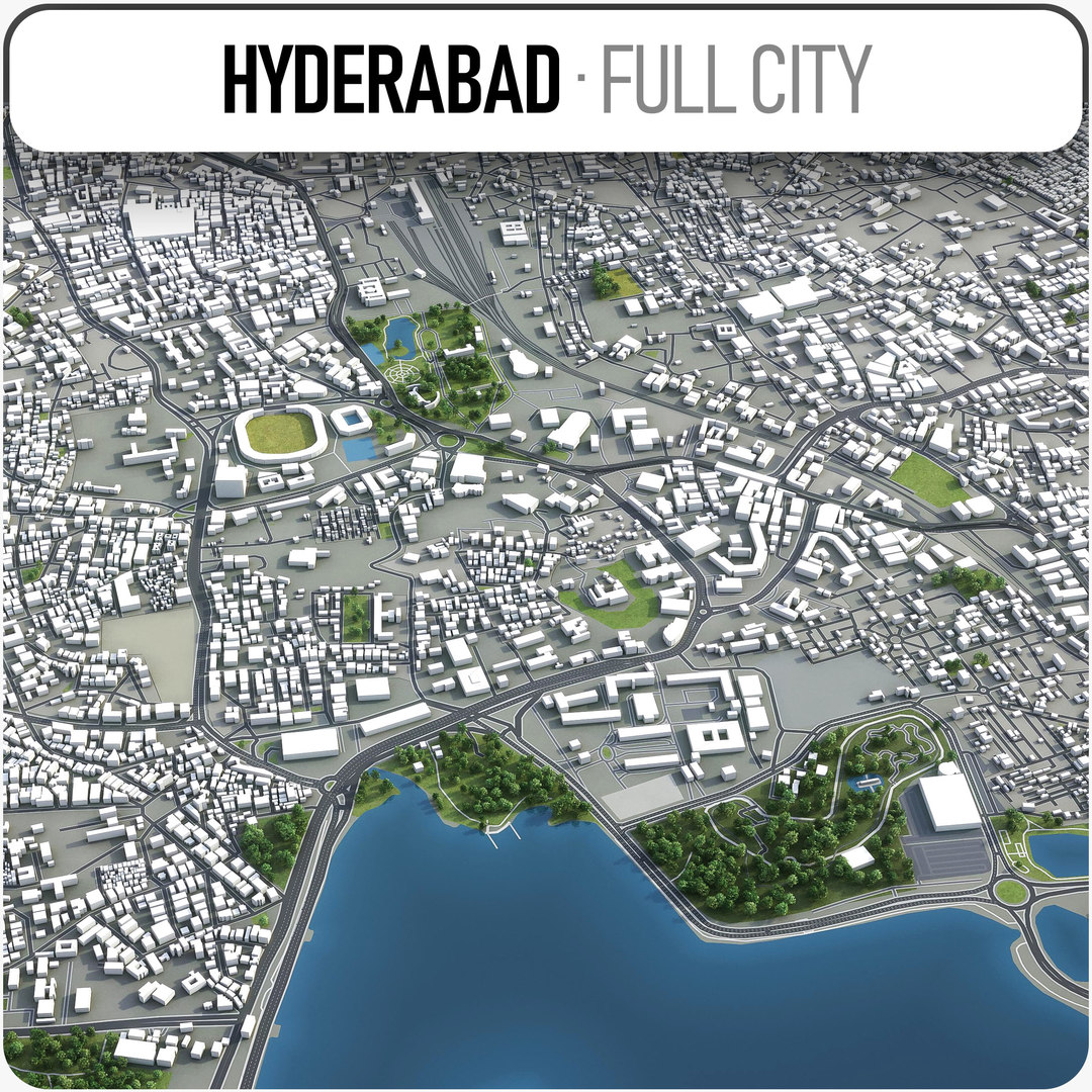 3D model hyderabad surrounding TurboSquid 1481111