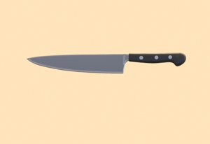 3D grey knife