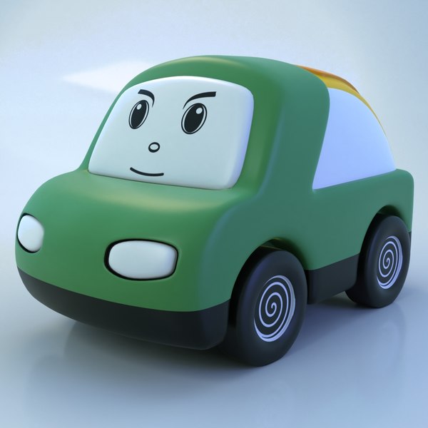 3D cartoon cute car - TurboSquid 1479937