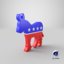 logo democrat party 3D