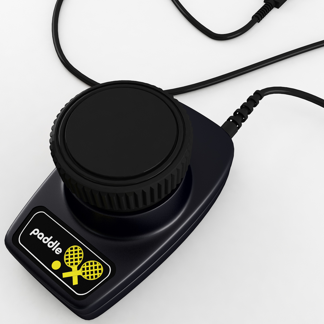 Atari Paddle Controller 3DModell TurboSquid 1301566