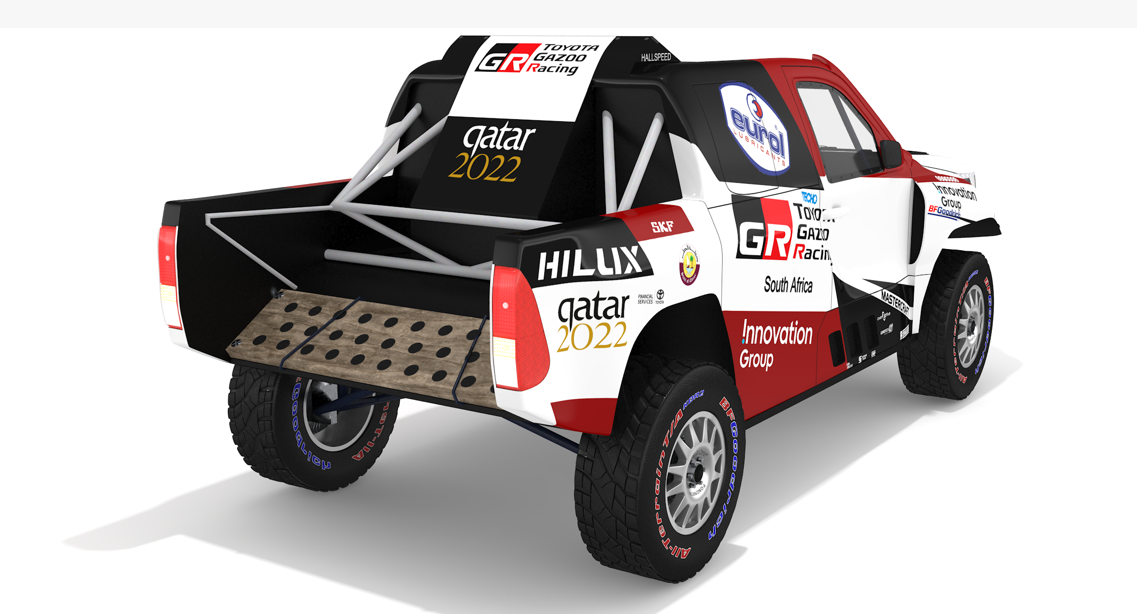 toyota hilux rally达喀尔20193d模型