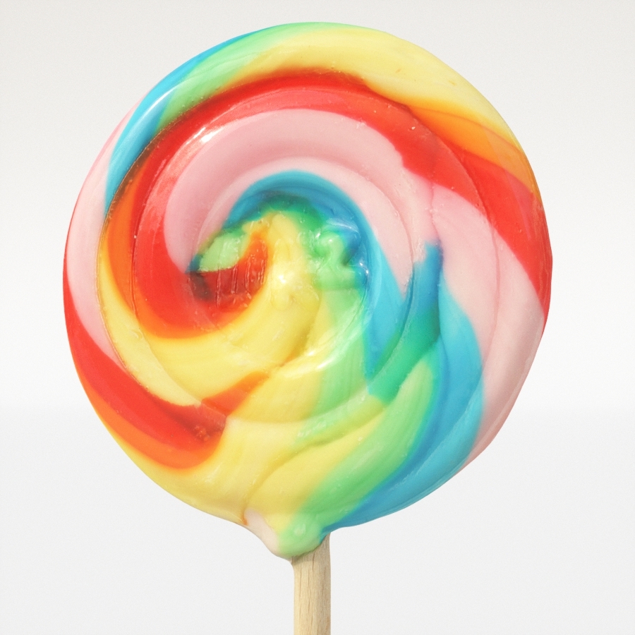 3D model lolli lollipop swirl - TurboSquid 1480104