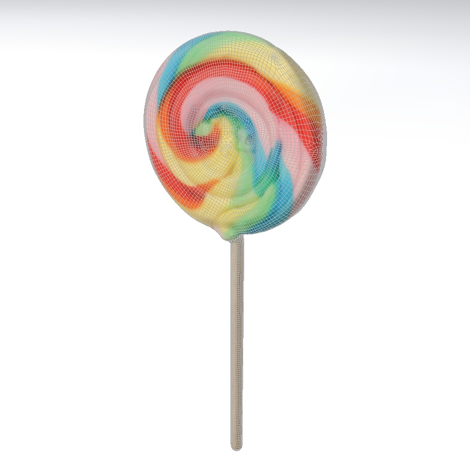 棒棒糖漩涡3d模型