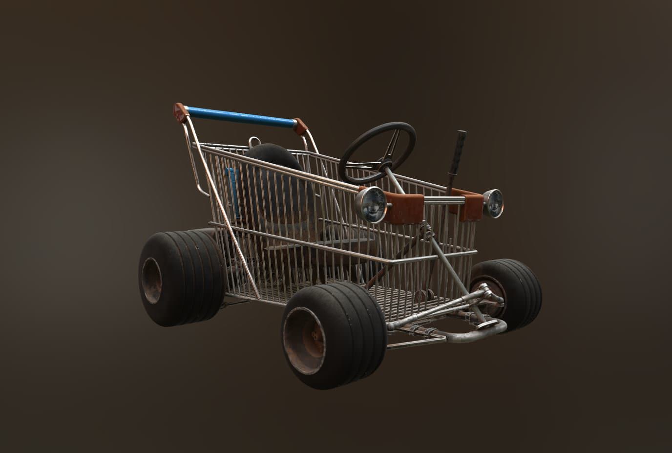 3D kart model TurboSquid 1480264