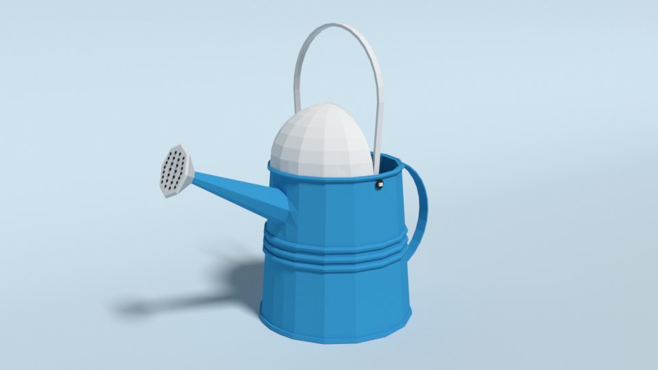 Watering blender model TurboSquid 1480281