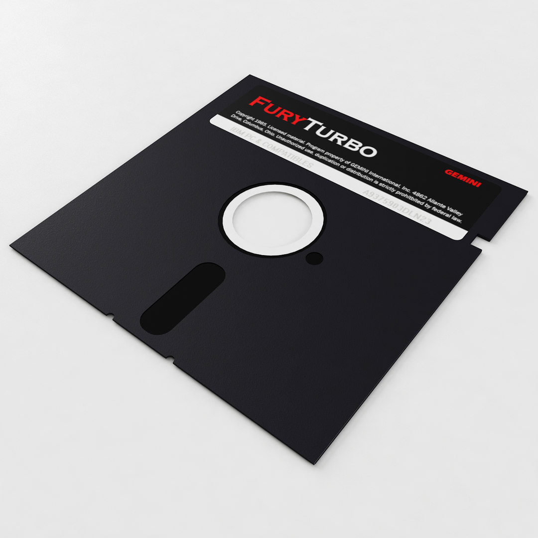3d Model 5 Inch Floppy Disk Turbosquid 1298119