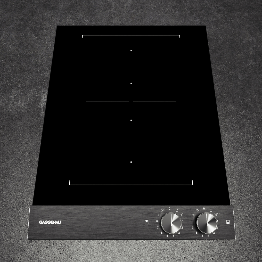 Gaggenau gas cooktop grill model TurboSquid 1480548