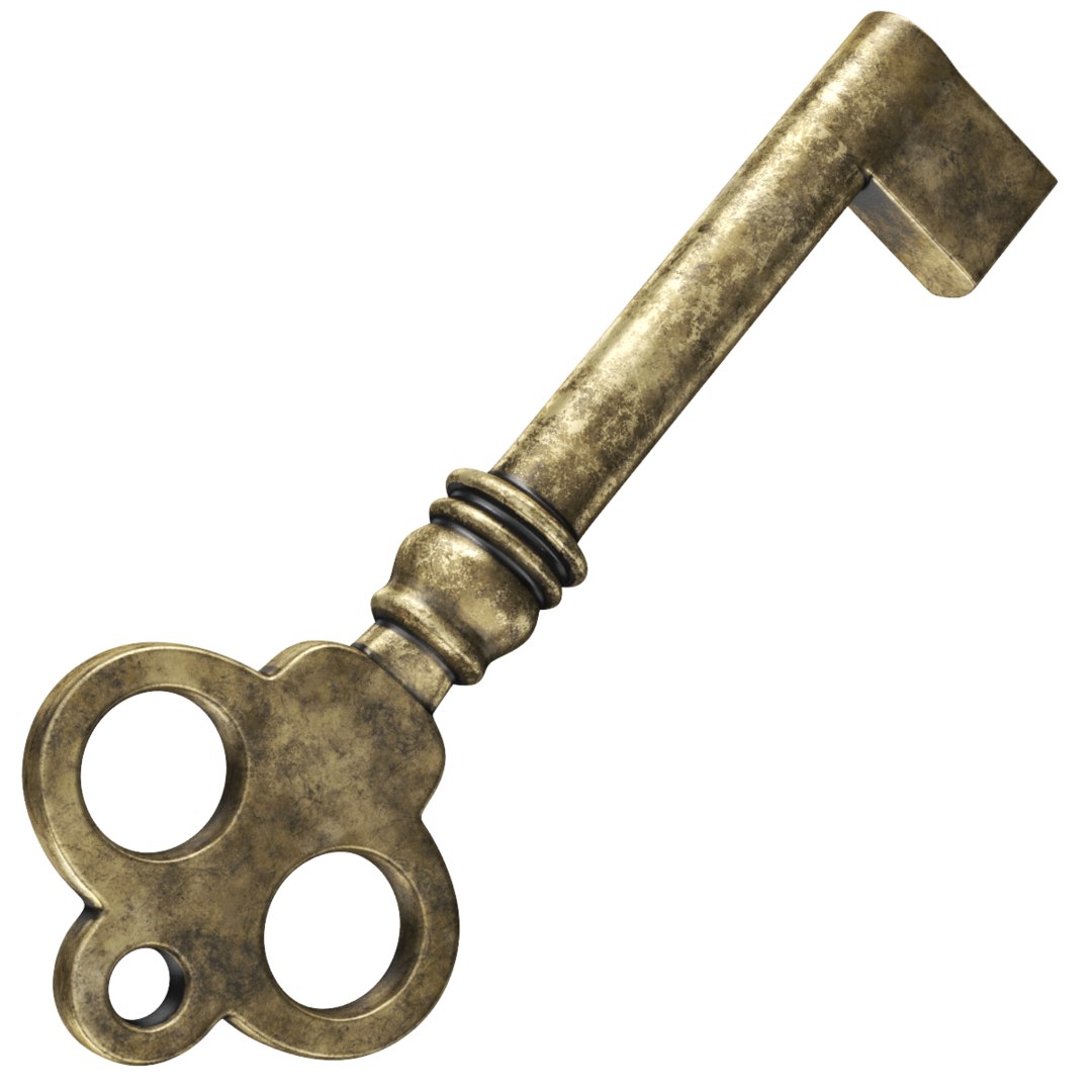 Real old rusted key 3D model - TurboSquid 1480571