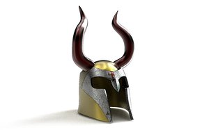 medieval viking helmet 3D