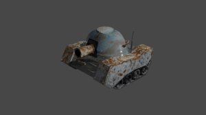 3D cartoon tank model