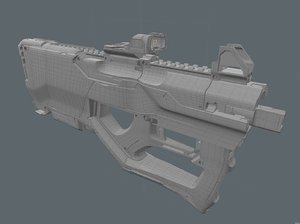 3D model concept weapons