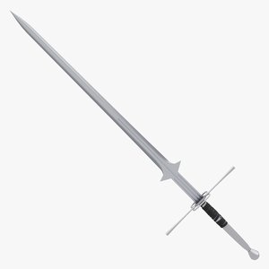 3D long sword games model