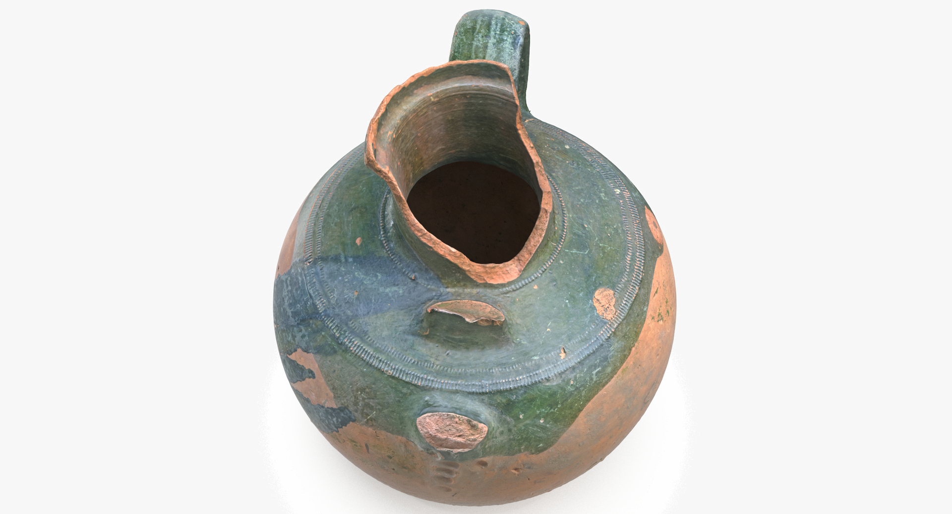 Broken clay pot 3D TurboSquid 1480931