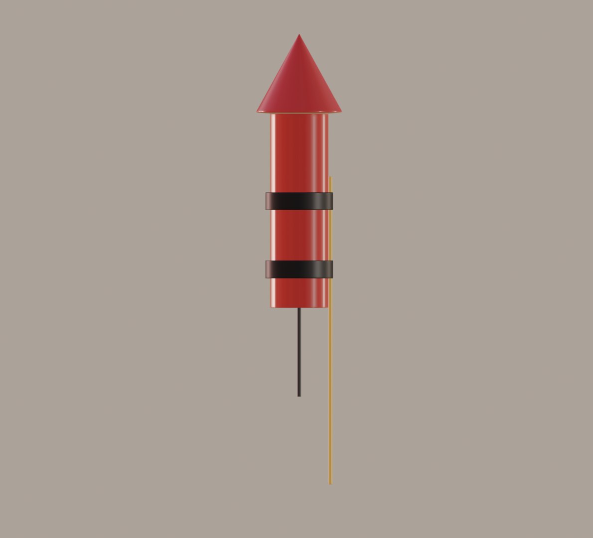 Colors firework rocket model TurboSquid 1480819