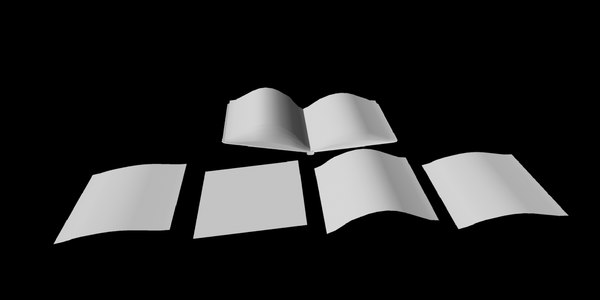Free 3d Model Open Book Paper Turbosquid 1480808