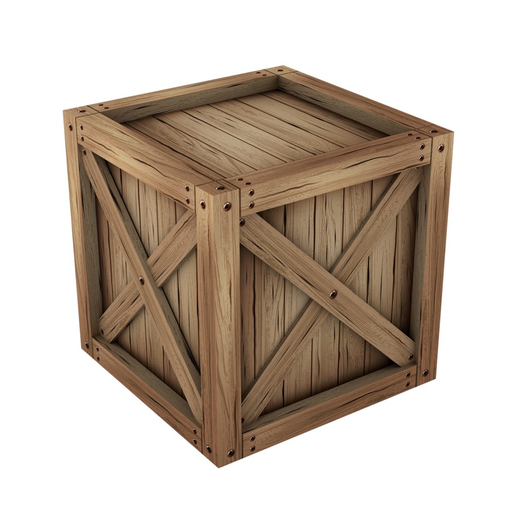 Old wooden crate box 3D model - TurboSquid 1480898