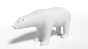 polar bear cartoon 3D