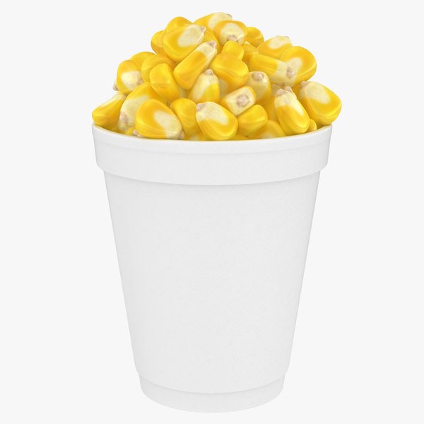 3D model realistic corn cup