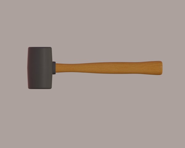 orange rubber mallet