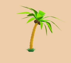 3D palm tree