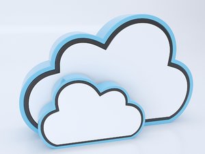 cloud icon 3D