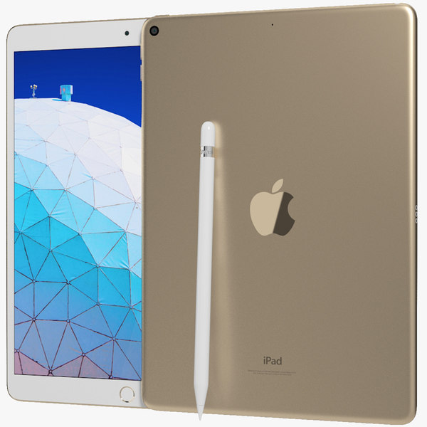 3D realistic apple ipad air model