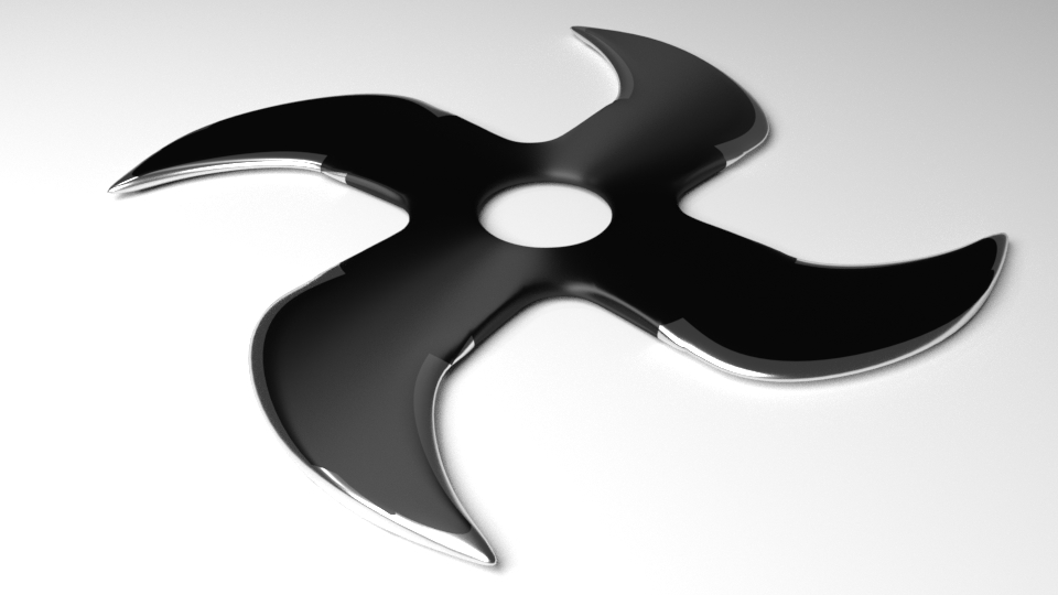 3D throwing star 5 model TurboSquid 1481644